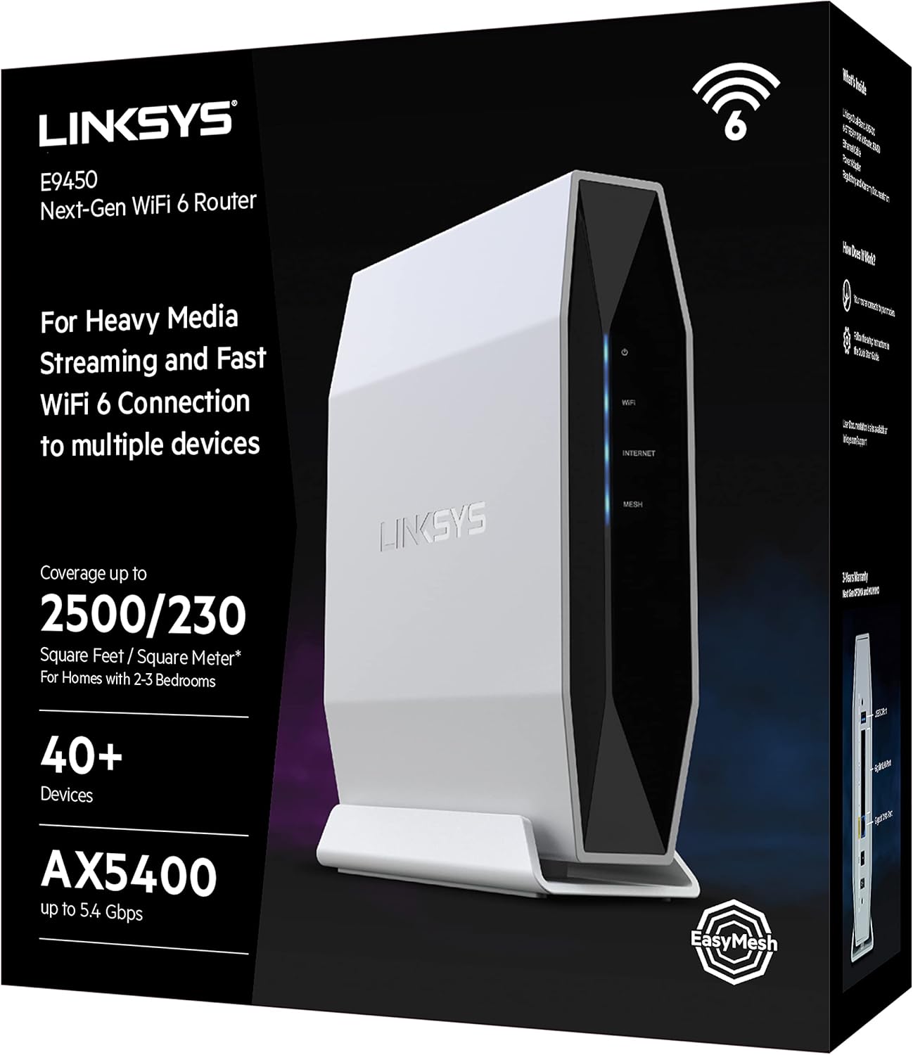 روتر بیسیم لینک سیس مدل  Linksys E9450-AH AX5400