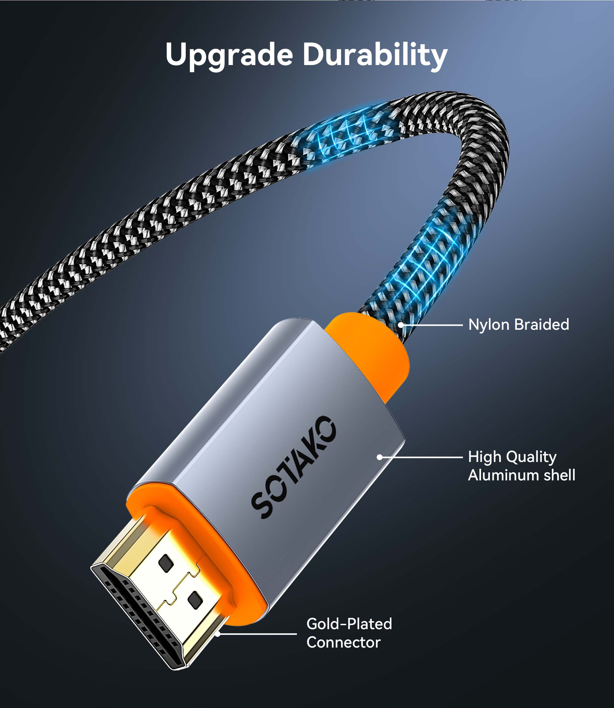 کابل HDMI SOTAKO 2.1 مخصوص 8K و 4K – طول کابل 1.5 متر