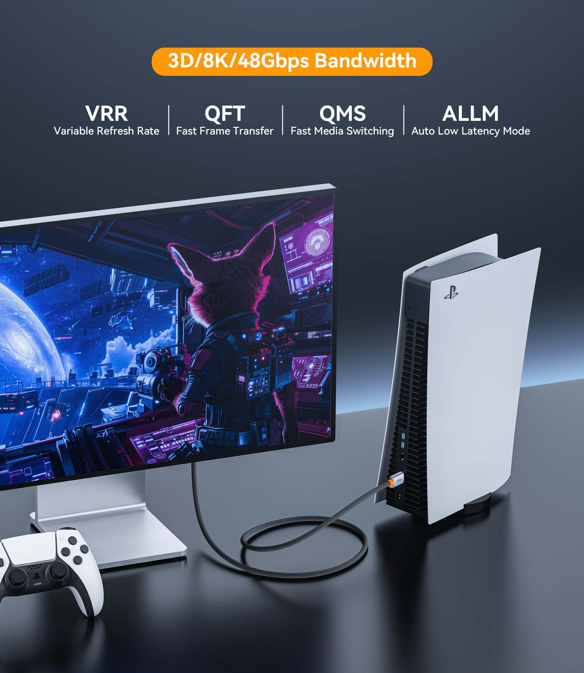 کابل HDMI SOTAKO 2.1 مخصوص 8K و 4K – طول کابل 1.5 متر