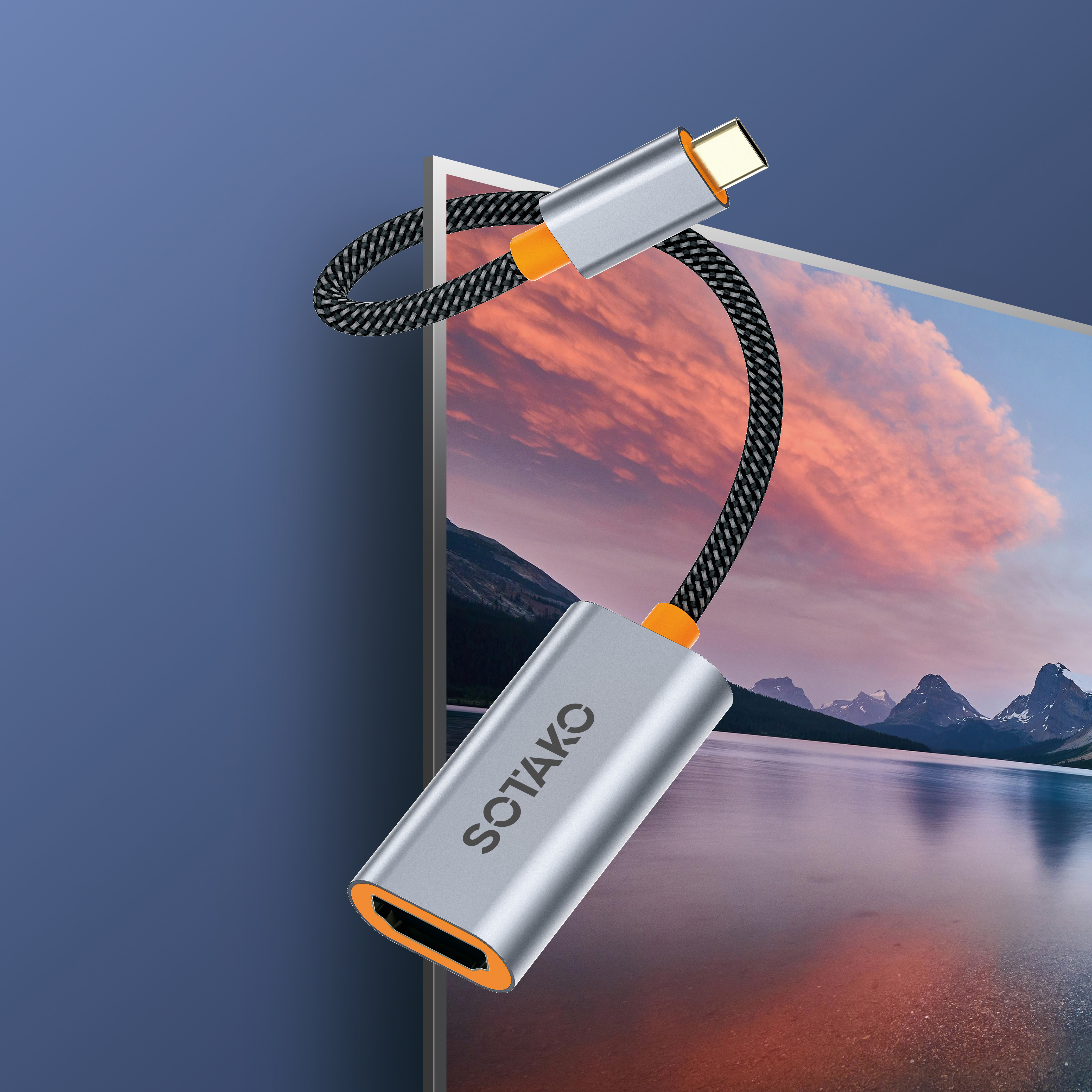 تبدیل Type-C به HDMI مادگی سوتاکو مدل 4K ST-CM0101– مناسب لپ‌تاپ، گوشی و مانیتور