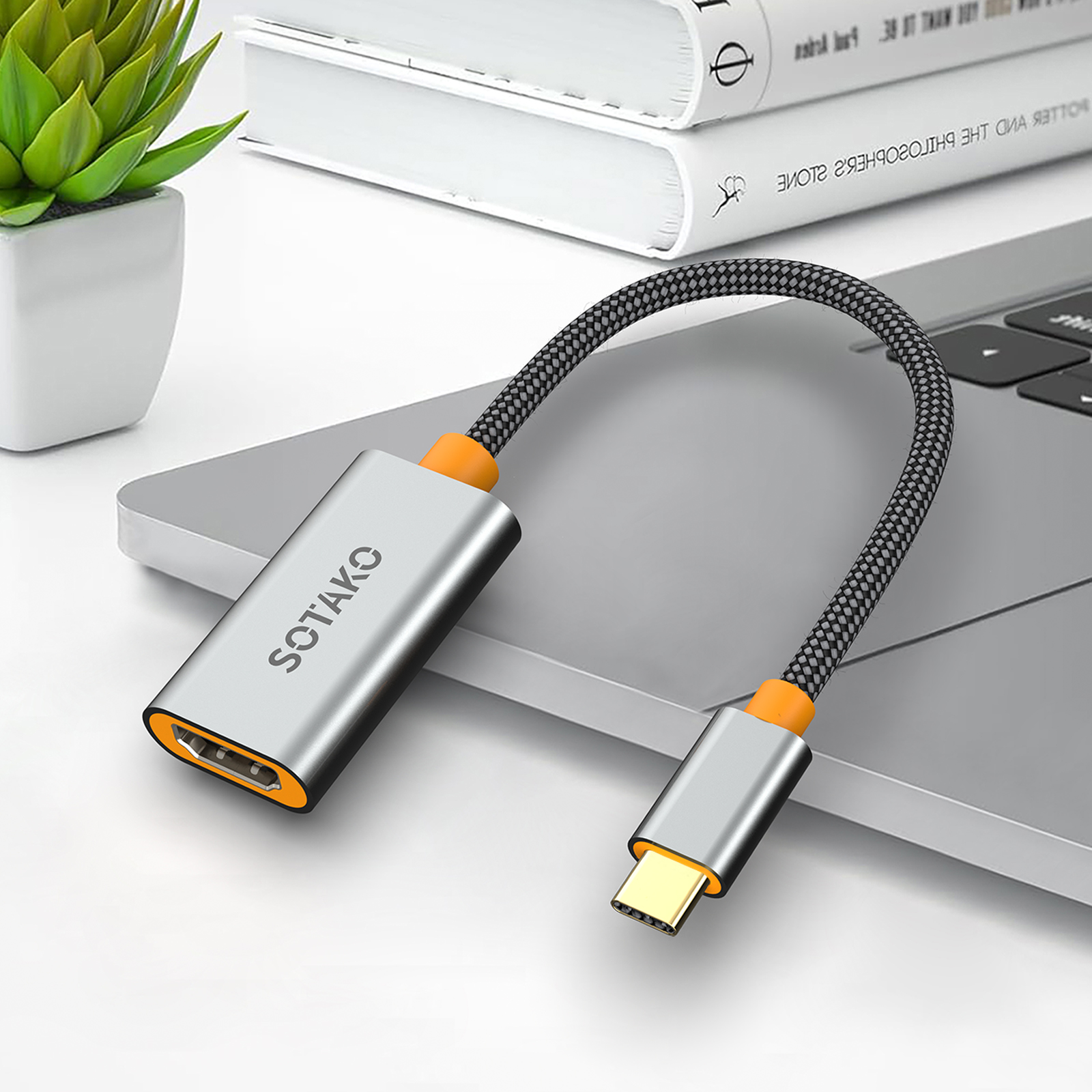 تبدیل Type-C به HDMI مادگی سوتاکو مدل 4K ST-CM0101– مناسب لپ‌تاپ، گوشی و مانیتور