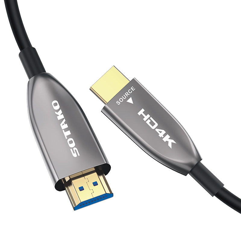 کابل HDMI فیبر نوری SOTAKO مدل ST-FHD402-20 – انتقال تصویر 4K، پشتیبانی HDR و نویزگیر قوی- 30 متر