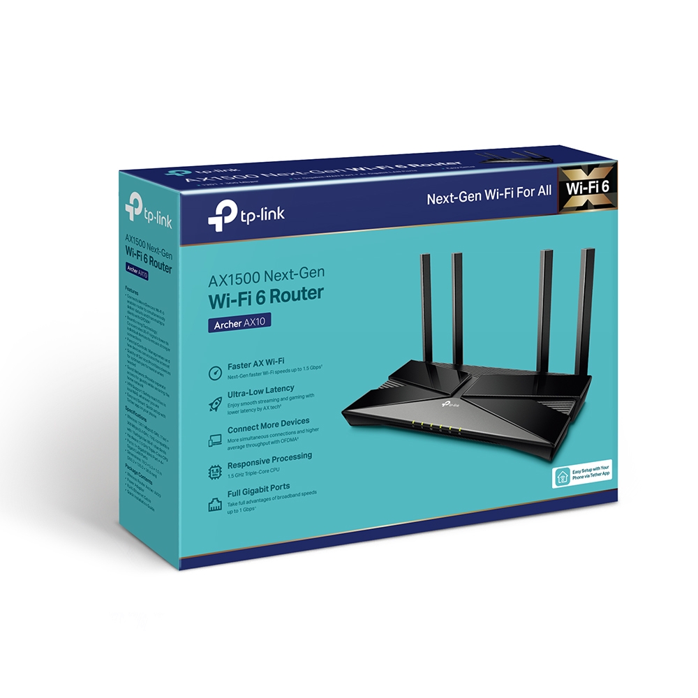 روتر بی‌سیم گیگابیتی تی‌پی‌لینک TP-Link Archer AX10 AX1500 وای فای 6 (Wi-Fi 6)
