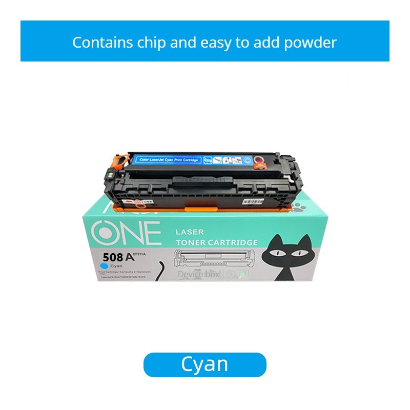 ست چهار رنگ کارتریج لیزری No One 508A (جایگزین HP 508A – Black, Cyan, Magenta, Yellow)