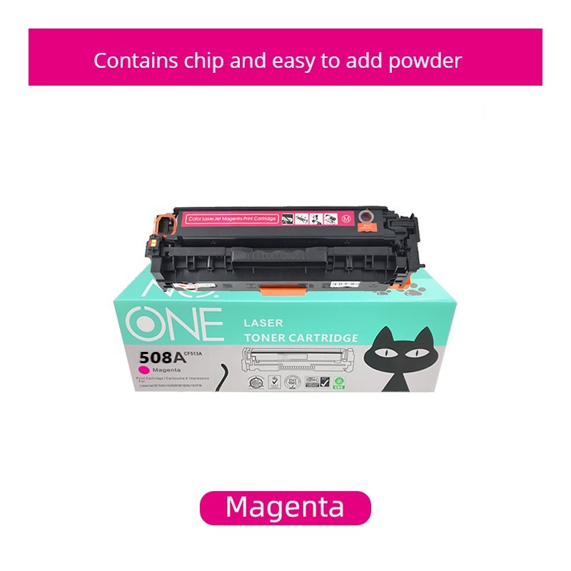 ست چهار رنگ کارتریج لیزری No One 508A (جایگزین HP 508A – Black, Cyan, Magenta, Yellow)