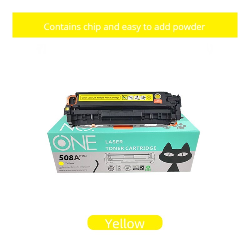 ست چهار رنگ کارتریج لیزری No One 508A (جایگزین HP 508A – Black, Cyan, Magenta, Yellow)