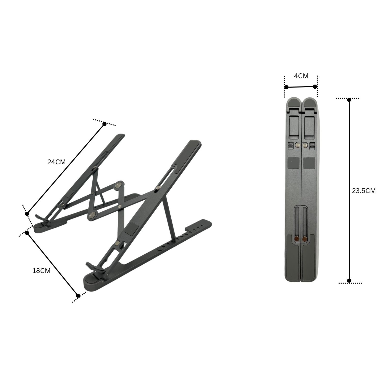 پایه تاشو لپ تاپ و تبلت فلزی قابل تنظیم و قابل حمل مدل P2
